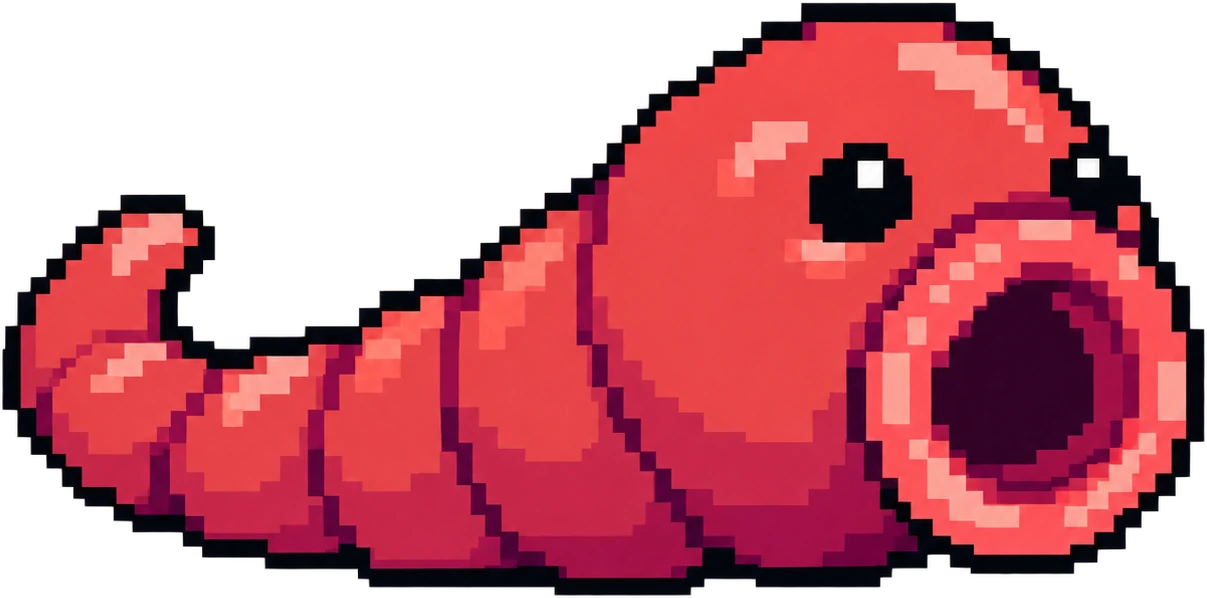 gorged: the leech at full size, mouth wide